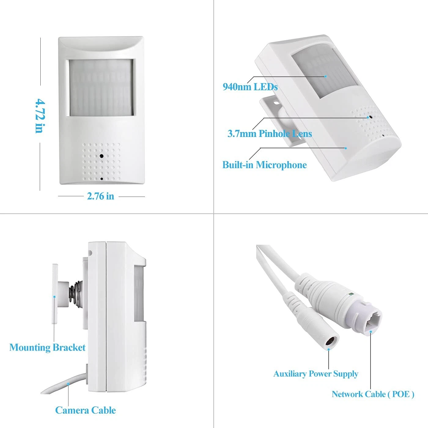 6MP Pin-hole IP Camera