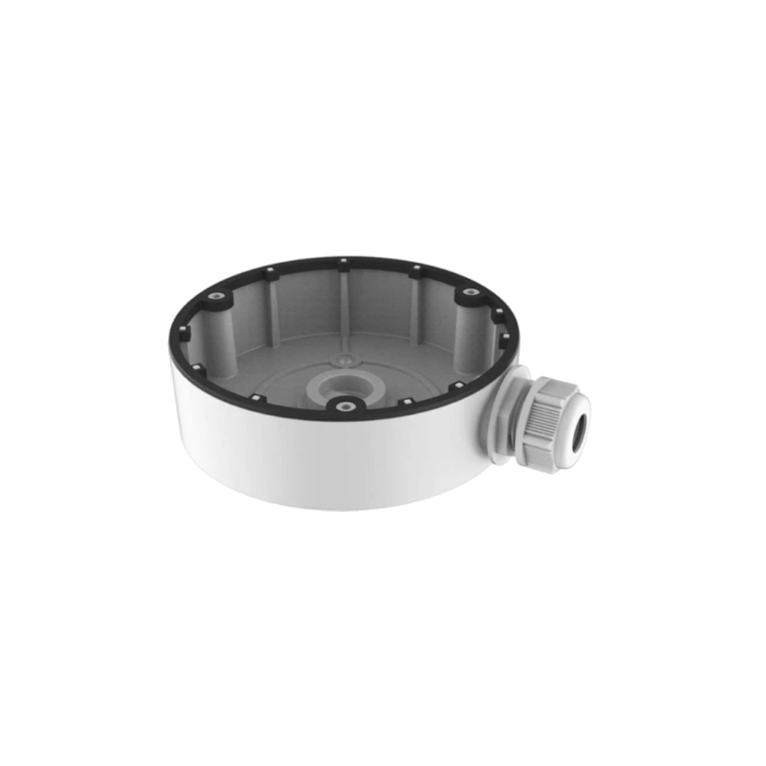 Hikvision DS-1280ZJ-DM8 White/Black Aluminum Alloy Junction Box Mount Bracket for Dome Camera