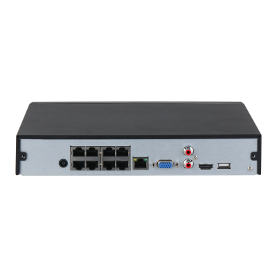 DH(2-Series)4K Compact 1U 4PoE 1HDD WizSense Network Video Recorder