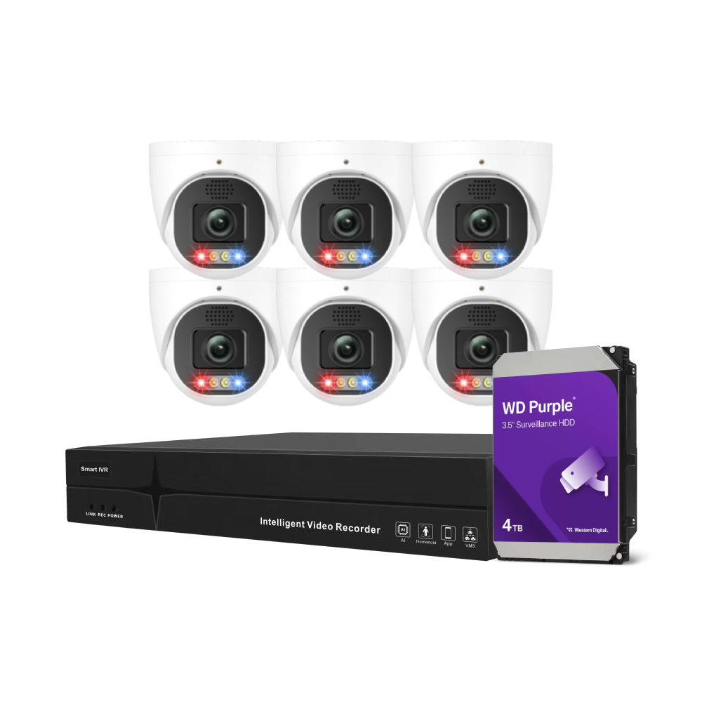 Onecam FA series NVR + Onecam Active Deterrence AI camera Package