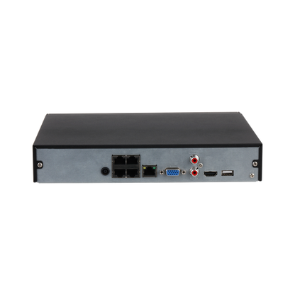 DH(4-Series) Compact 1U 4-PoE 1HDD WizSense Network Video Recorder