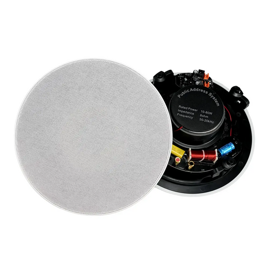 6.5" High Quality 80w Professional Sound Speaker White Ceiling Speaker