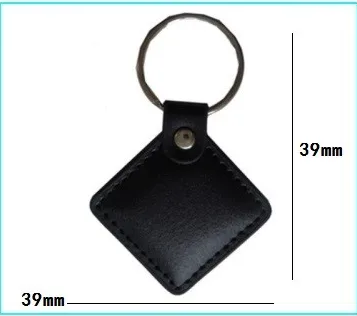 RFID Leather Keyfob Keychain for Access Control