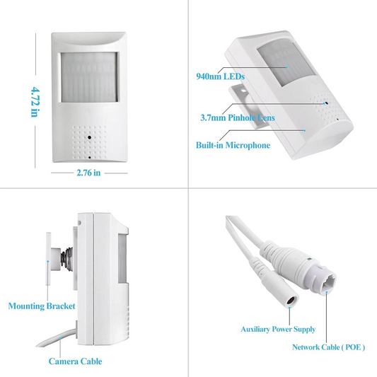 6MP Pin-hole IP Camera